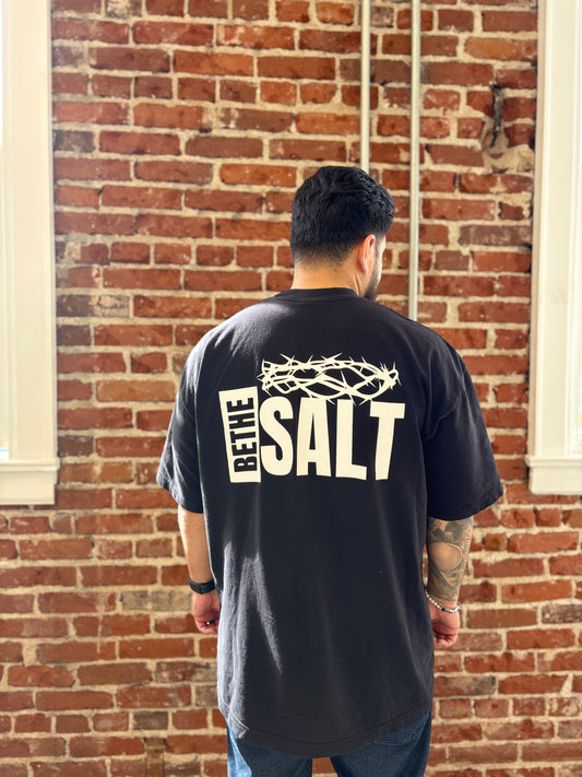 Be The Salt Black Crew Neck T-Shirt