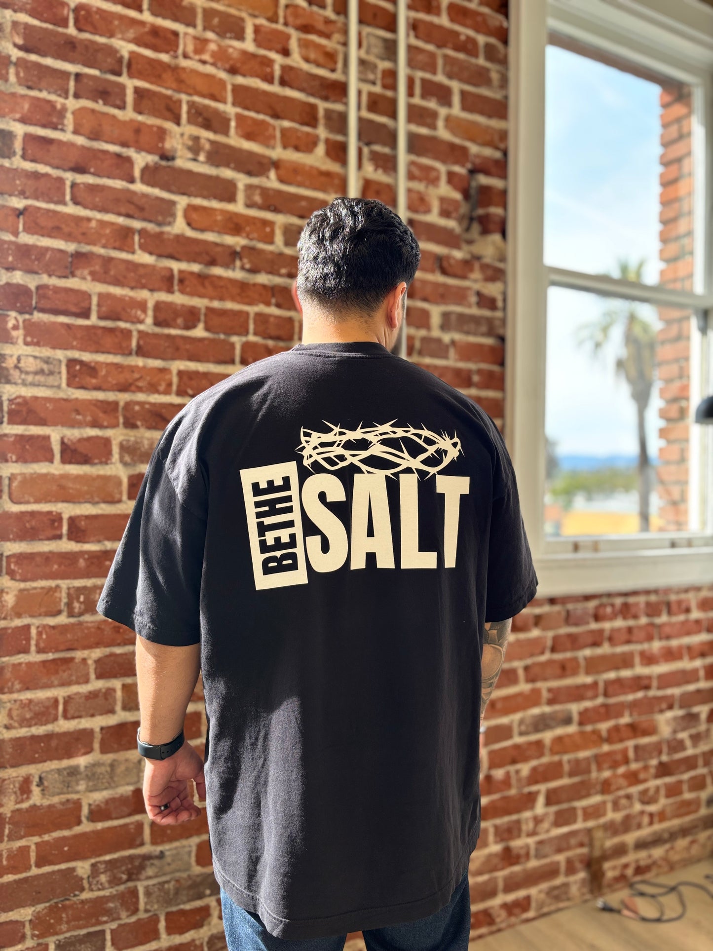 Be The Salt Black Crew Neck T-Shirt