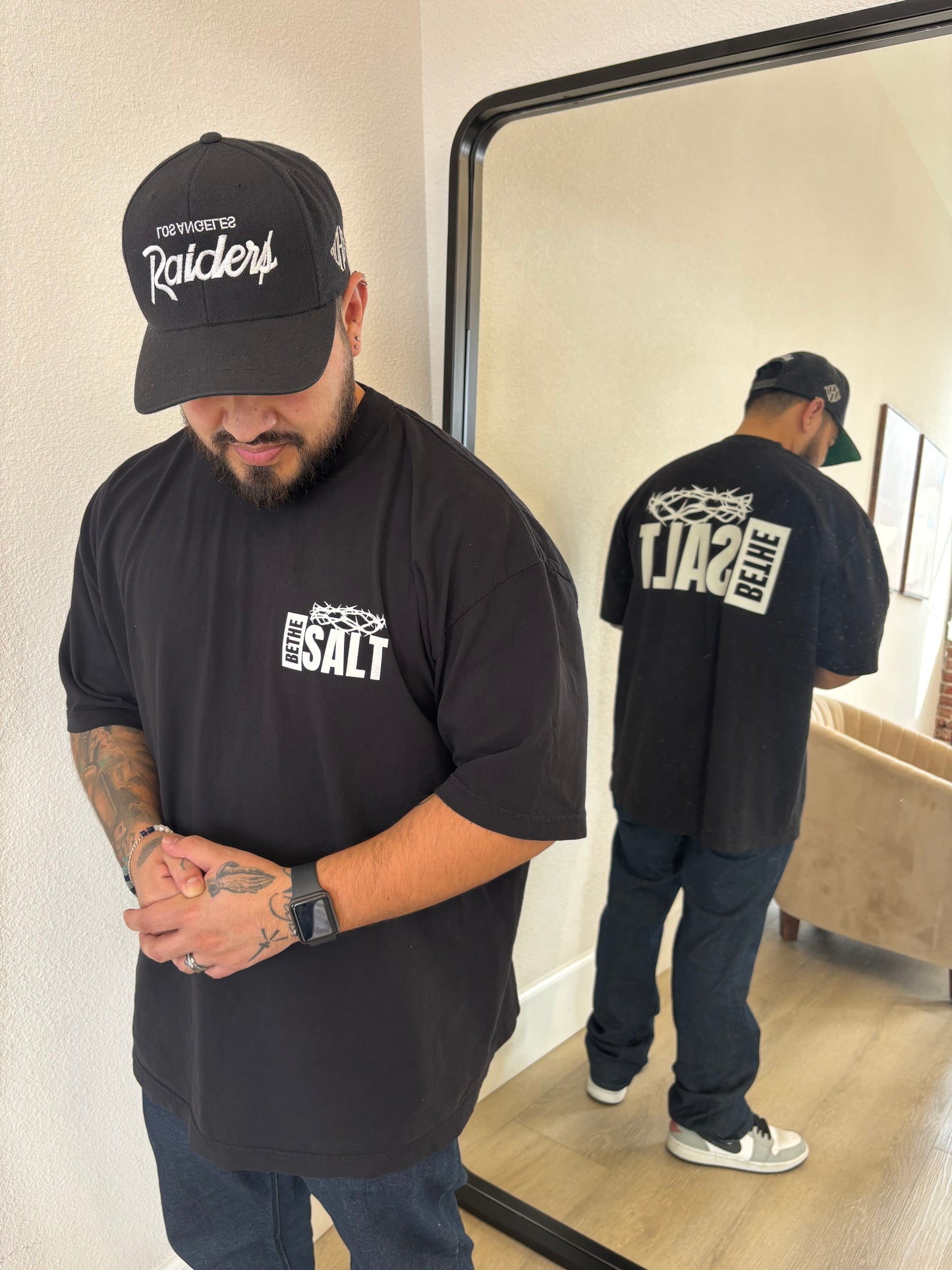 Be The Salt Black Crew Neck T-Shirt